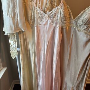 Elegant Lace Trim Nightgown